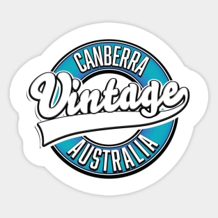Canberra Australia vintage logo Sticker